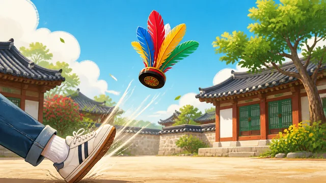 제기차기 한판 플레이 화면
